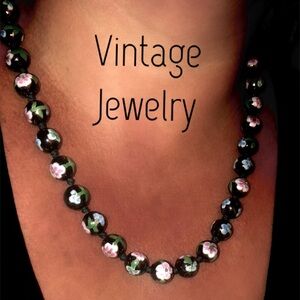 Vintage Cloisonne Hand Painted Necklace